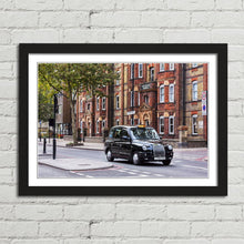 Load image into Gallery viewer, Black Cab on London Street
