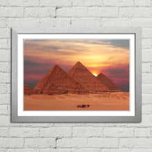 Load image into Gallery viewer, Ancient Pyramids at Sunset Giza
