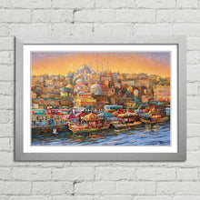 Load image into Gallery viewer, Golden Horn Bay Istanbul Oil Painting
