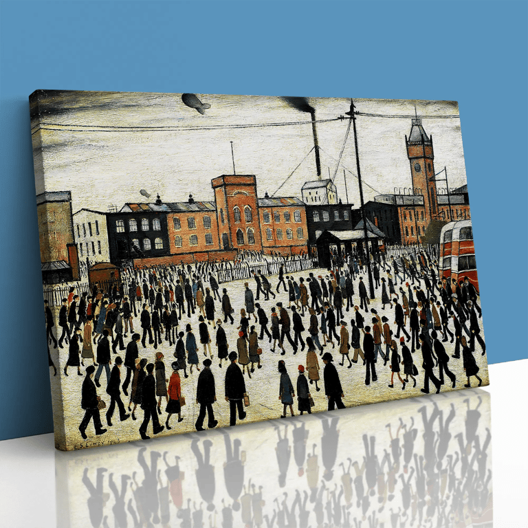 LS Lowry Going To Work Painting 1943