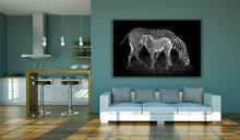 Load image into Gallery viewer, Zebra Mother and Baby Foal Africa Large Canvas Wall Art Picture Print
