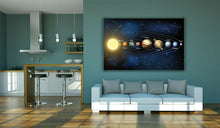 Load image into Gallery viewer, Solar System Sun and Planets Space Canvas Wall Art Picture Print Large Sizes
