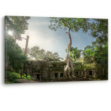 Load image into Gallery viewer, Ta Prohm Banyan Tree Angkor Wat Tomb Raider Framed Canvas Wall Art Picture Print
