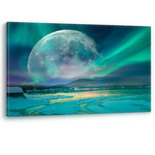 Load image into Gallery viewer, Northern Lights Aurora Borealis Tromso Norway NASA Canvas Wall Art Picture Print
