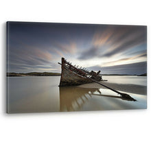 Load image into Gallery viewer, Bad Eddie Shipwreck Bunbeg Donegal Wreck Large Canvas Wall Art Picture Print
