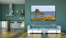 Load image into Gallery viewer, Lindisfarne Castle Holy Island Boat Northumberland Canvas Wall Art Picture Print
