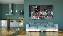 Load image into Gallery viewer, Red Bus at Royal Exchange in London Luxury Canvas Wall Art Large Picture Print
