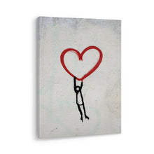 Load image into Gallery viewer, Hold on to Heart Love street art Luxury Canvas Wall Art Picture Print
