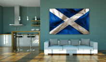 Load image into Gallery viewer, Scotland Scottish St Andrews Cross Flag Framed Canvas Wall Art Picture Print
