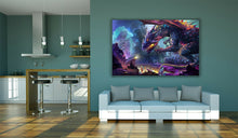 Load image into Gallery viewer, The Dragon Planet Danger Scene Canvas Wall Art Picture Print
