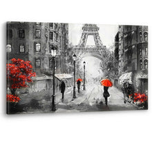 Load image into Gallery viewer, Paris Oil Painting effect Black &amp; White Large Canvas Wall Art Picture Print
