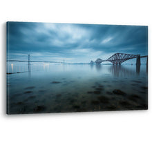 Load image into Gallery viewer, Forth Bridges Edinburgh Scotland Firth Framed Canvas Wall Art Picture Print
