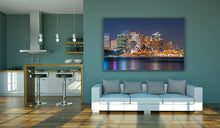 Load image into Gallery viewer, Sydney Harbour Skyline at Night Opera House Canvas Wall Art Picture Print
