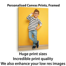 Load image into Gallery viewer, CANVAS PRINT YOUR PHOTO PERSONALISED FRAMED HUGE A0 A1 A2 A3 CUSTOM IMAGE PRINTS
