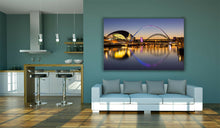 Load image into Gallery viewer, Tyne Millennium Bridge Sage Newcastle Quayside Canvas Wall Art Picture Print
