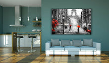 Load image into Gallery viewer, Paris Oil Painting effect Black &amp; White Large Canvas Wall Art Picture Print
