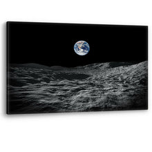 Load image into Gallery viewer, View of Earth from the Moon Space Canvas Wall Art Picture Print Large Sizes
